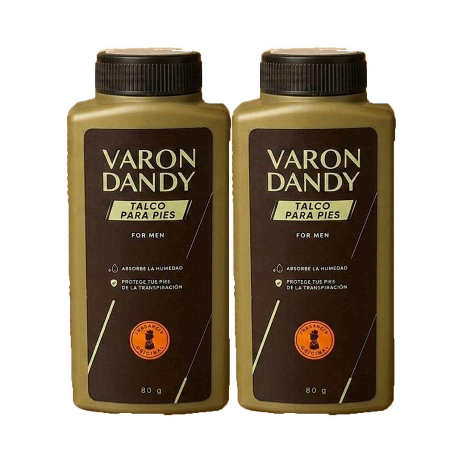 VARON DANDY TALCO DE HOMBRE 80G X2 UND - 1
