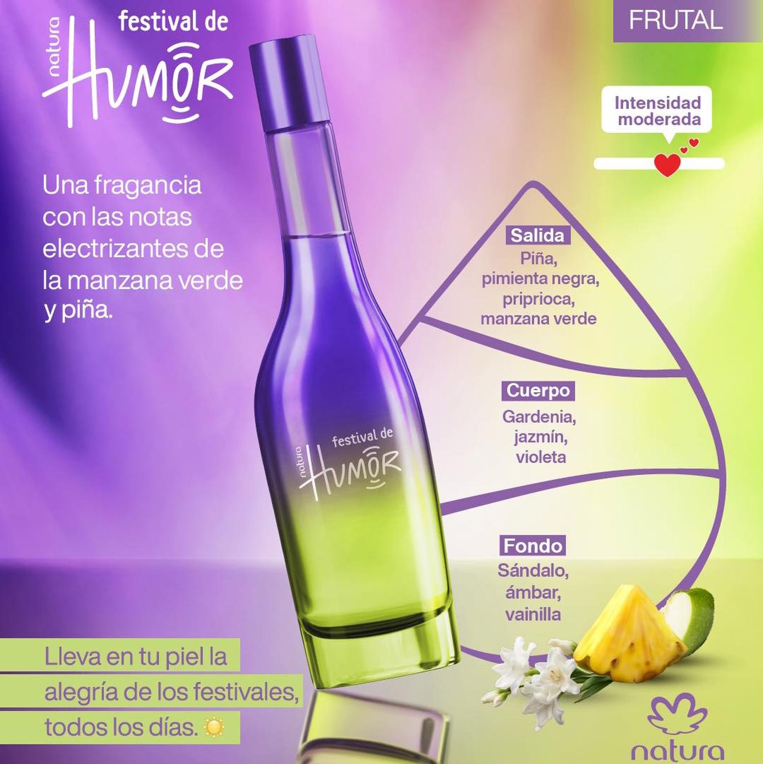 NATURA FESTIVAL DE HUMOR FRAGANCIA DE MUJER 75 ML - 3