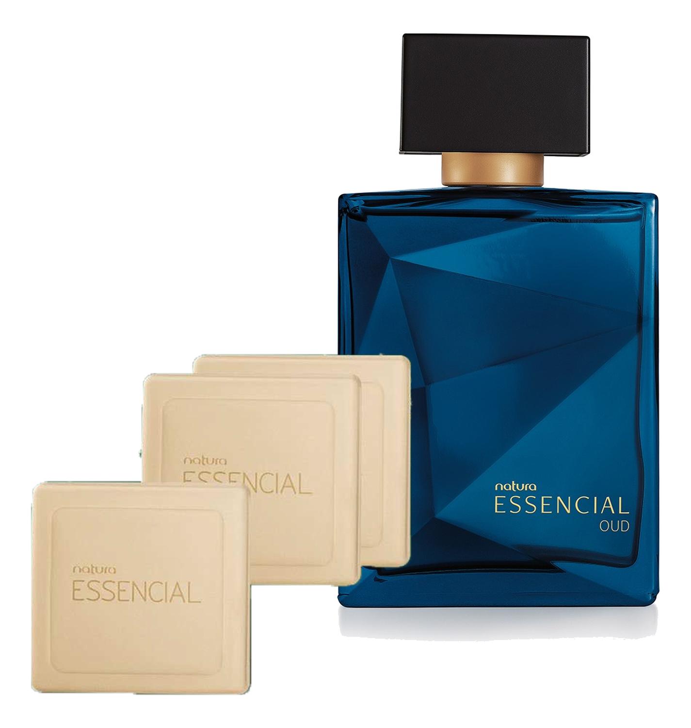 ESSENCIAL OUD PERFUME DE HOMBRE CON 2 JABONES EN BARRA - 1