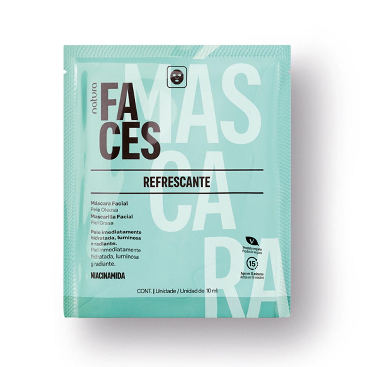 MÁSCARA REFRESCANTE FACIAL NATURA FACES - 1