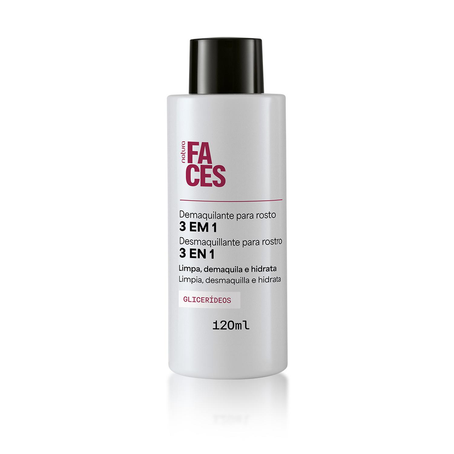 DESMAQUILLANTE PARA ROSTRO 120ML NATURA FACES - 1