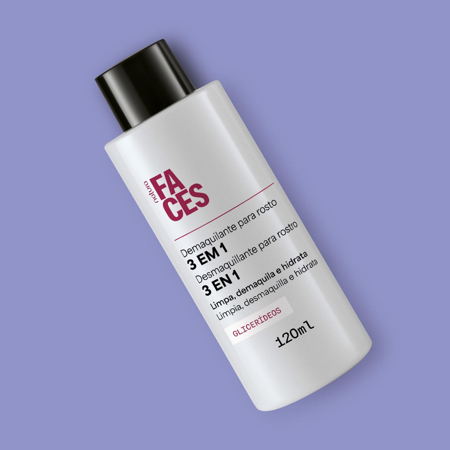 DESMAQUILLANTE PARA ROSTRO 120ML NATURA FACES - 2