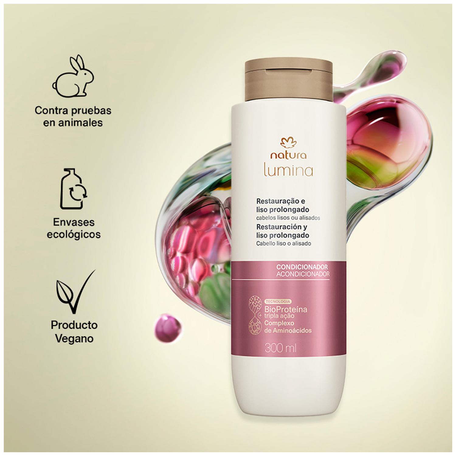 LUMINA ACONDICIONADOR RESTAURADOR RESTAURACIÓN Y LISOS PROLONGADOS 300 ML - 2