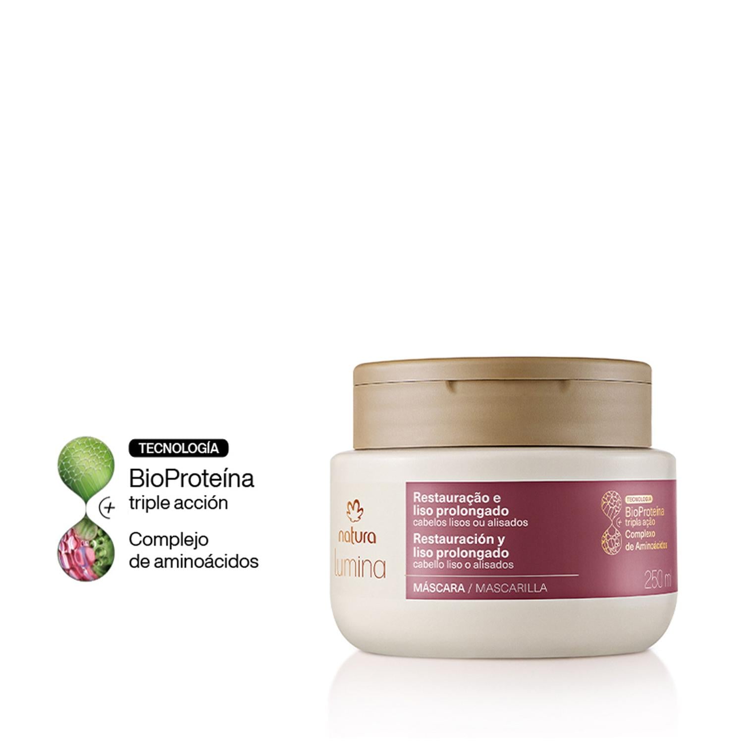 LUMINA MÁSCARA RESTAURADORA RESTAURACIÓN Y LISOS PROLONGADOS 250 ML - 1