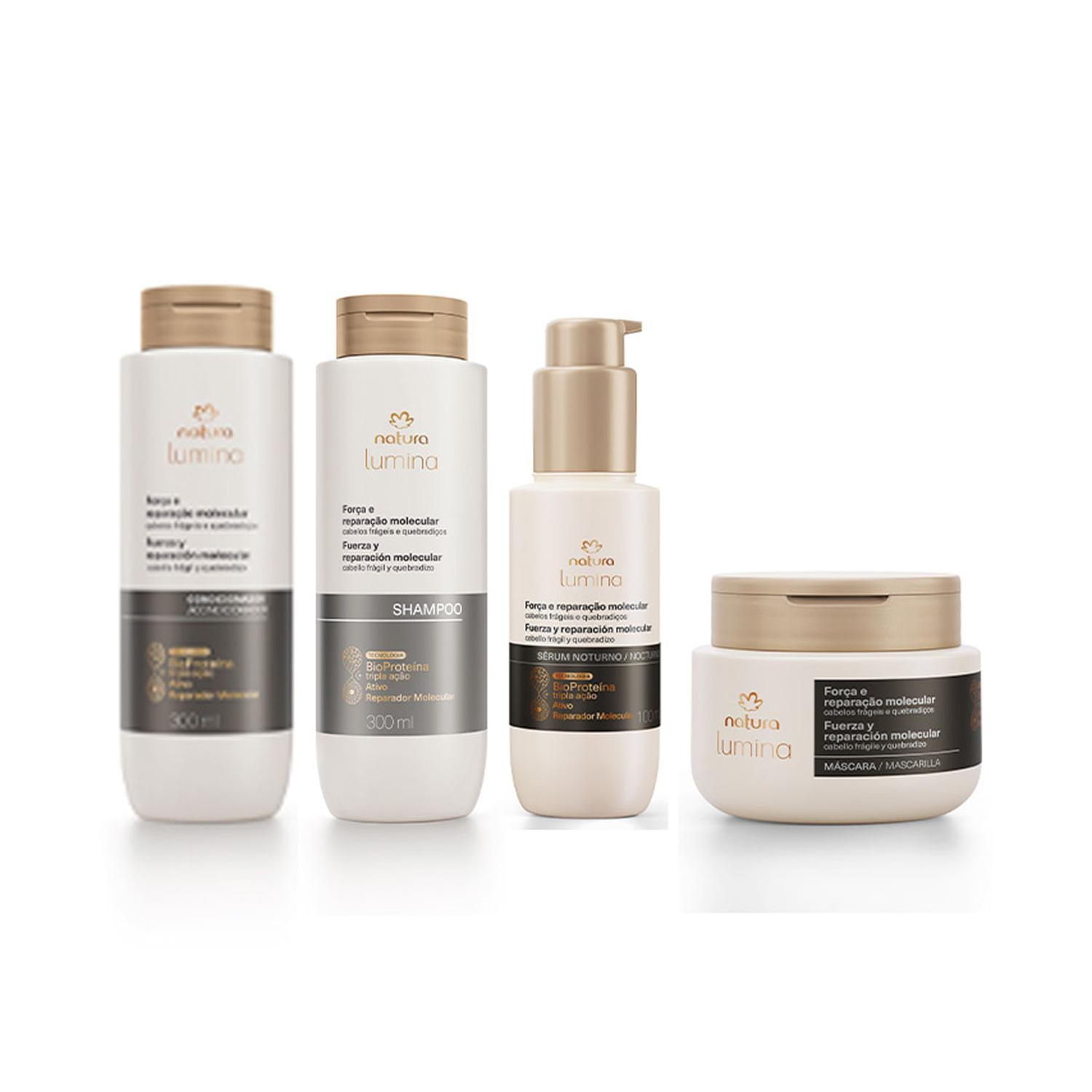 KIT LUMINA RESTAURACIÓN Y FUERZA X4 SH ACC MASC SERUM - 1