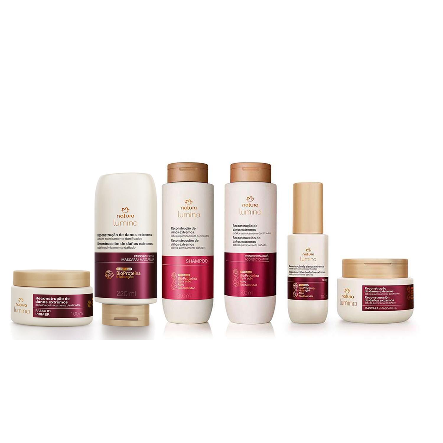 KIT LUMINA TRATAMIENTO COMPLETO RECONSTRUCCIÓN CABELLOS DAÑADOS 5 PRODUCTOS - 1