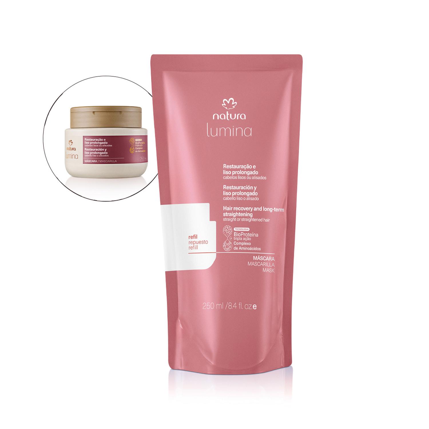 LUMINA REPUESTO MÁSCARA RESTAURADORA RESTAURACIÓN Y LISOS PROLONGADOS 250 ML - 1