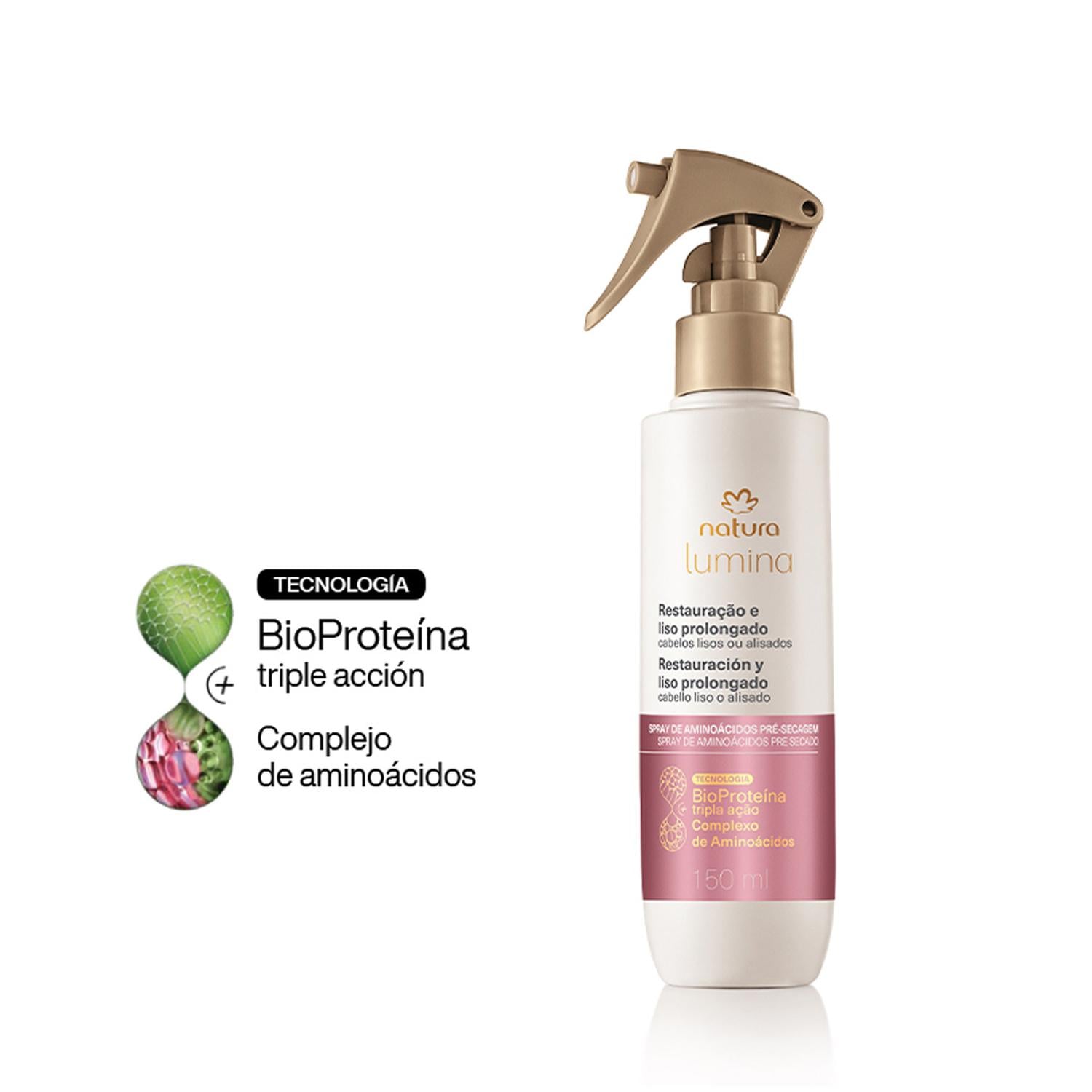 LUMINA SPRAY DE AMINOÁCIDOS PRE-SECADO RESTAURACIÓN Y LISOS PROLONGADOS 150 ML - 1