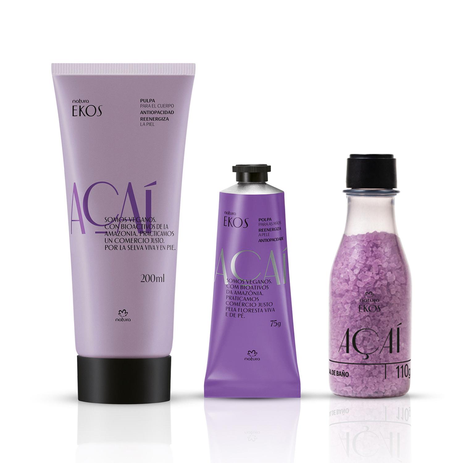 EKOS ASAI CREMA CUERPO CON MANOS Y SAL DE BAÑO - 1