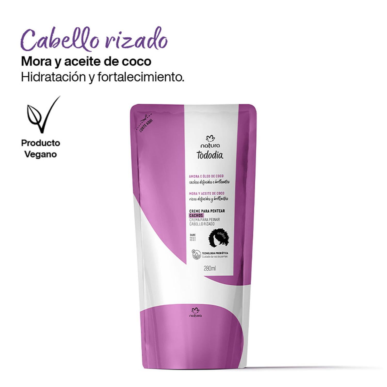REPUESTO CREMA PARA PEINAR MORA Y ACEITE DE COCO TODODIA 300ML - 1