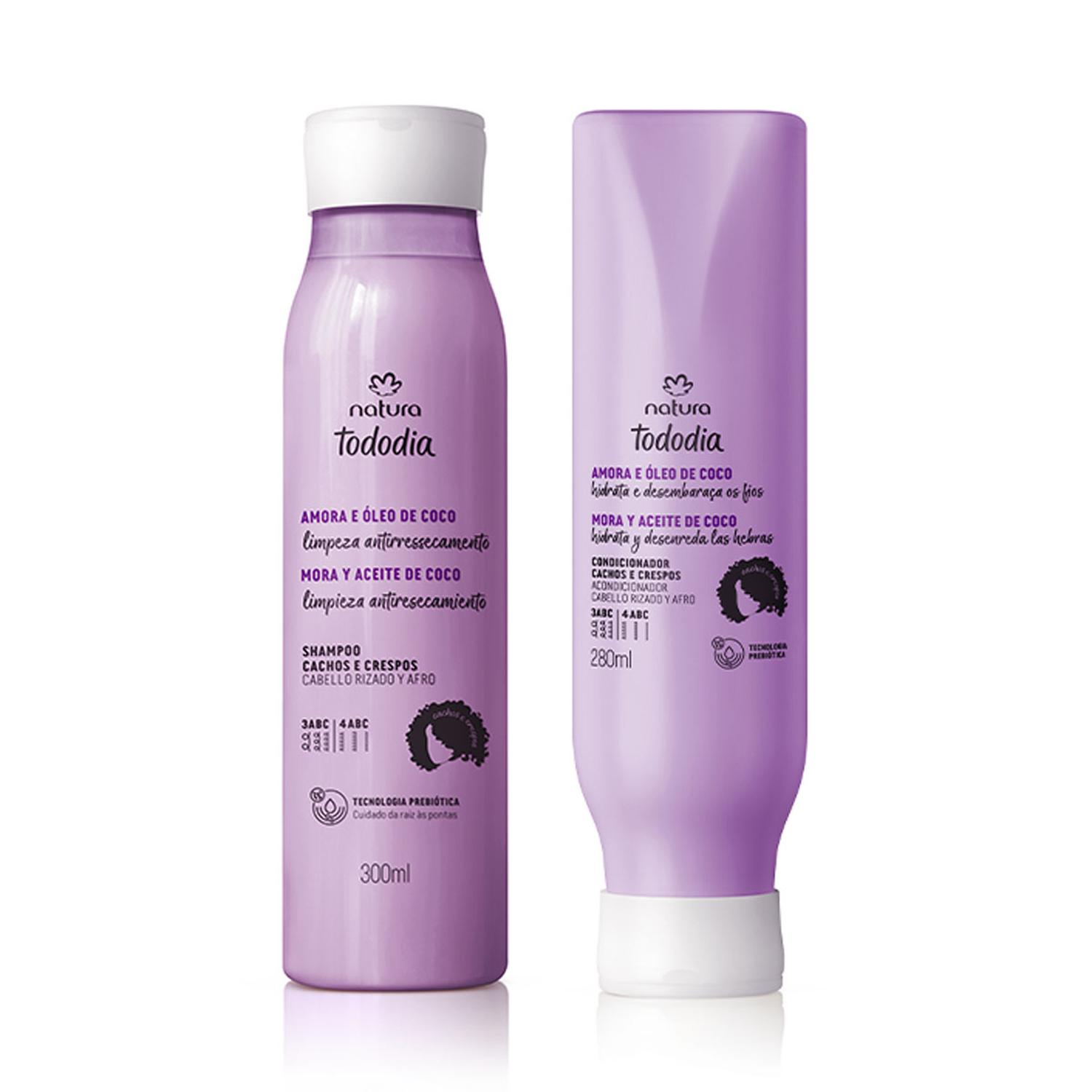 KIT SHAMPOO Y ACC HIDRATACIÓN MORA Y ACEITE DE COCO TODODIA 300ML - 1