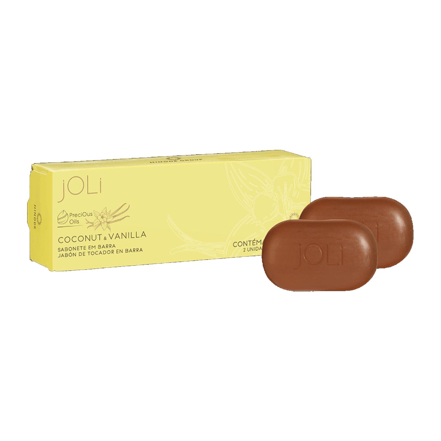 JABÓN EN BARRA JOLI VAINILLA Y COCO, 2 UNIDADES, 90 G - 1