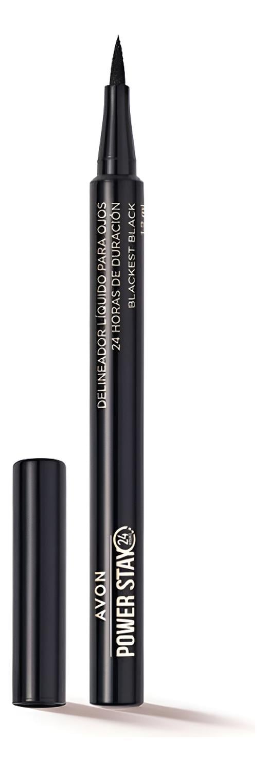 DELINEADOR LÍQUIDO PARA OJOS 24H BLACK AVON POWER STAY - 1