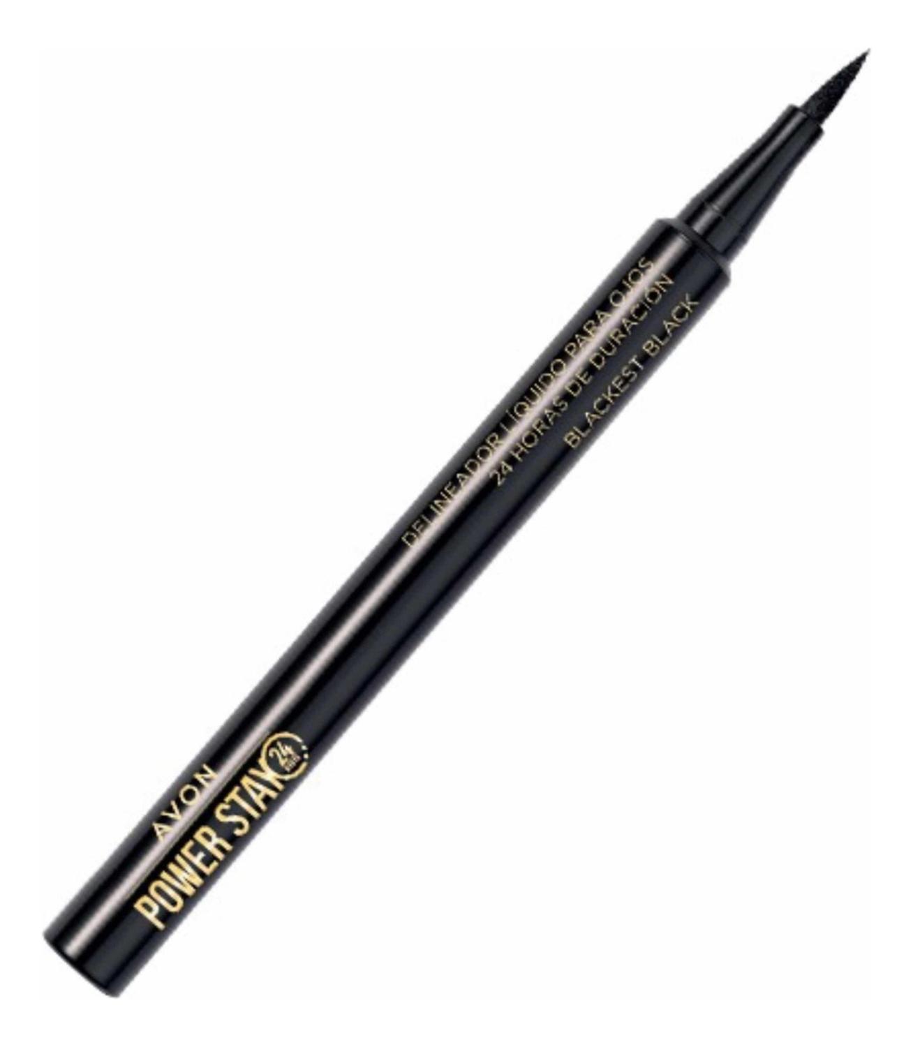 DELINEADOR LÍQUIDO PARA OJOS 24H BLACK AVON POWER STAY - 2
