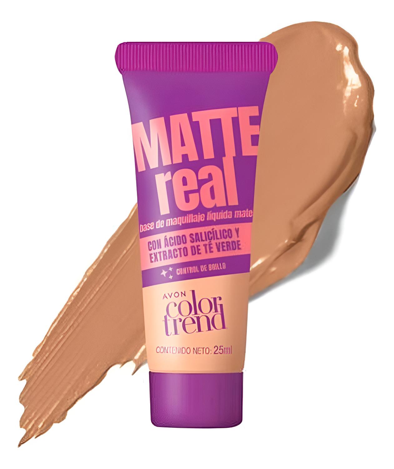 BASE LÍQUIDA MEDIO MATTE REAL AVON - 1
