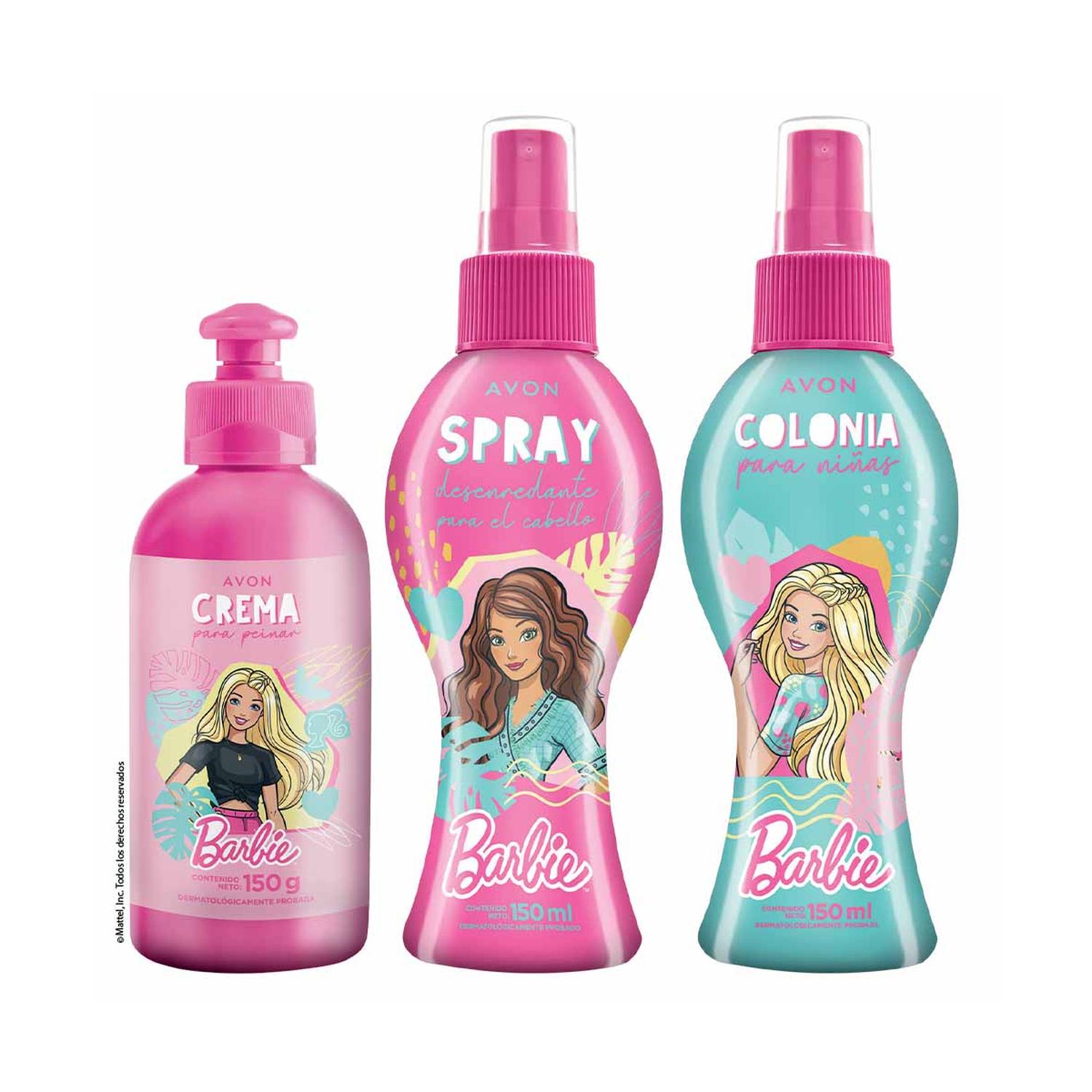 BARBIE DE MATTEL KIT COLONIA CON CREMA DE PEINAR Y DESENREDANTE - 1