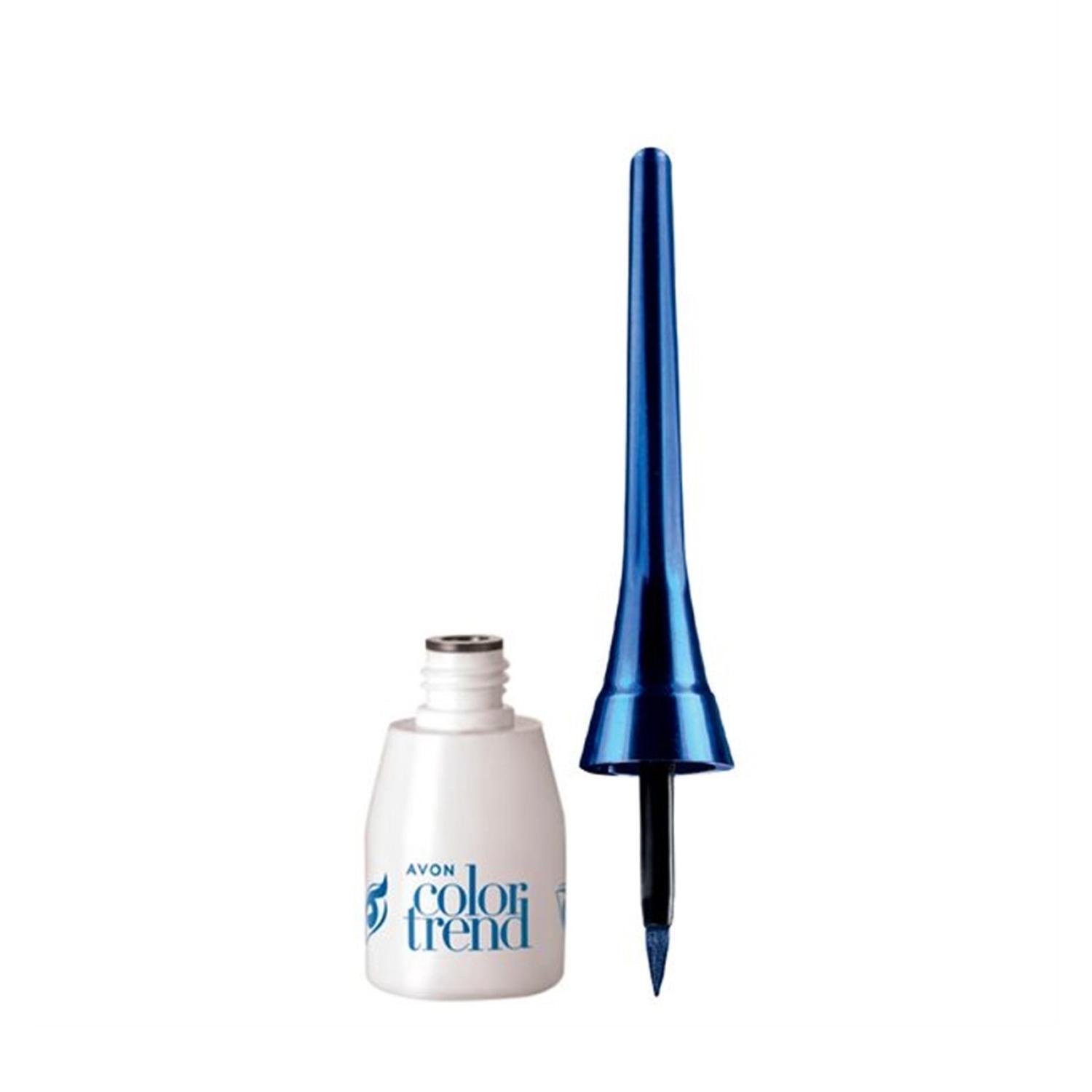 DELINEADOR LÍQUIDO OJOS AZUL METALICO COLOR TREND - 1