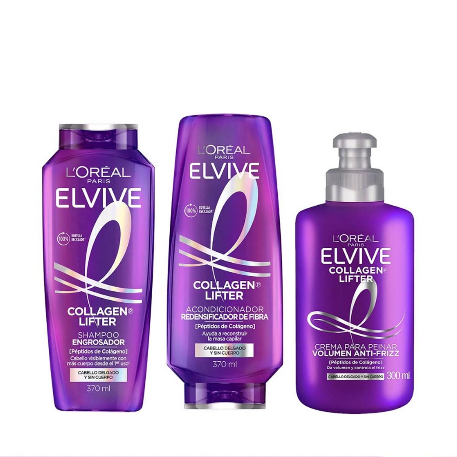 ELVIVE COLLAGEN LIFTER KIT X3 SH ACC Y CPP 370ML - 1