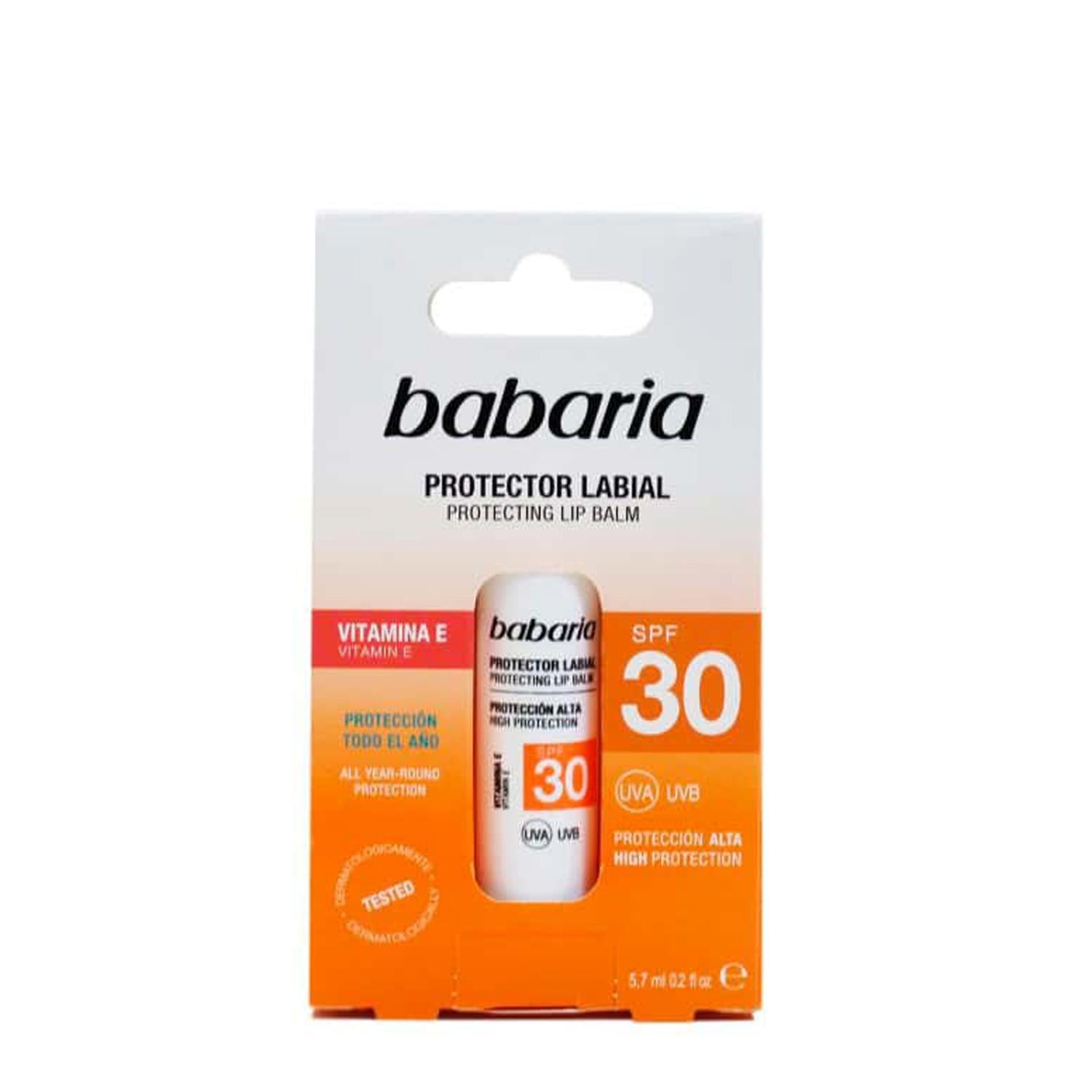 PROTECTOR LABIAL BABARIA 30 SPF VITAMINA E - 1