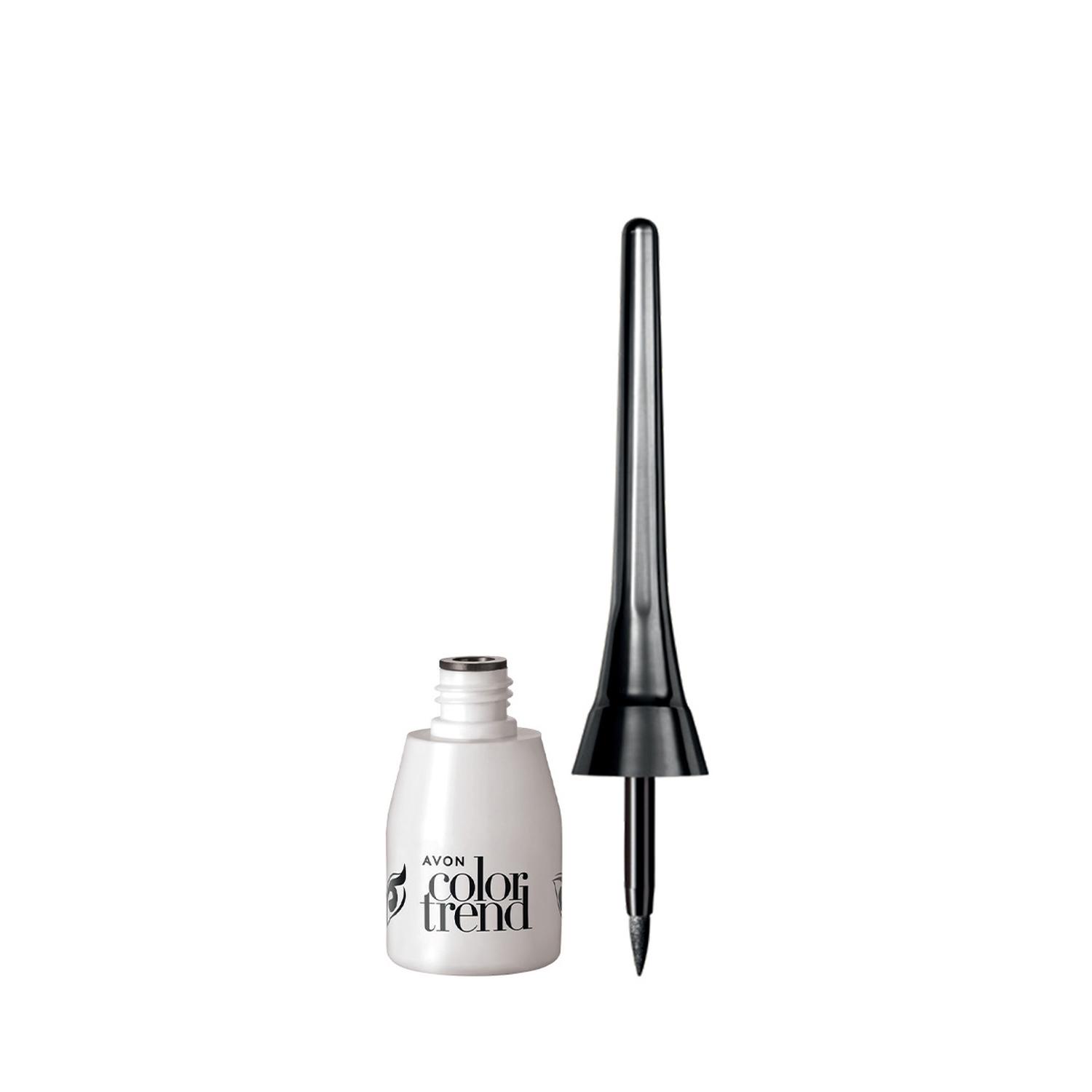 DELINEADOR LÍQUIDO OJOS NEGRO METALICO COLOR TREND - 1