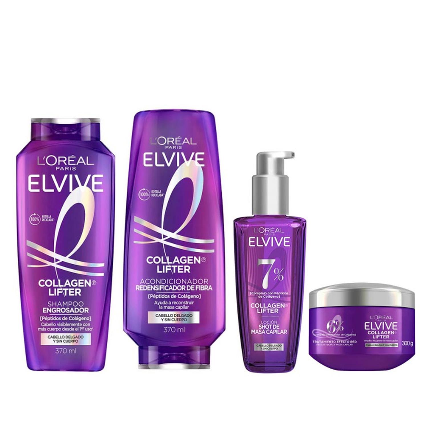 ELVIVE COLLAGEN LIFTER KIT X4 SH ACC SERUM Y MASC - 1