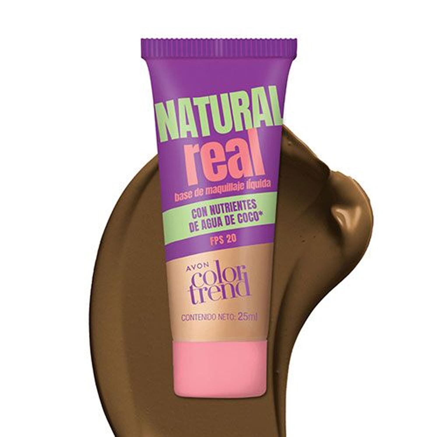 BASE LIQUIDA NATURAL REAL FPS 20 OSCURO AVON - 1