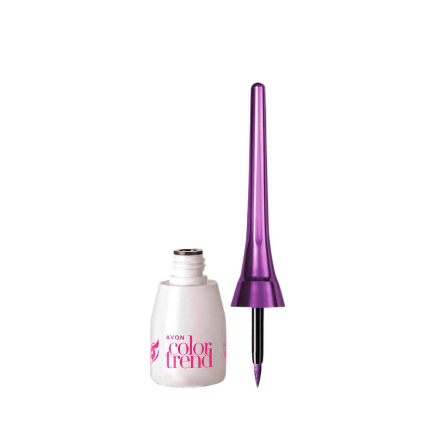 DELINEADOR LÍQUIDO OJOS MORADO METALICO COLOR TREND - 1