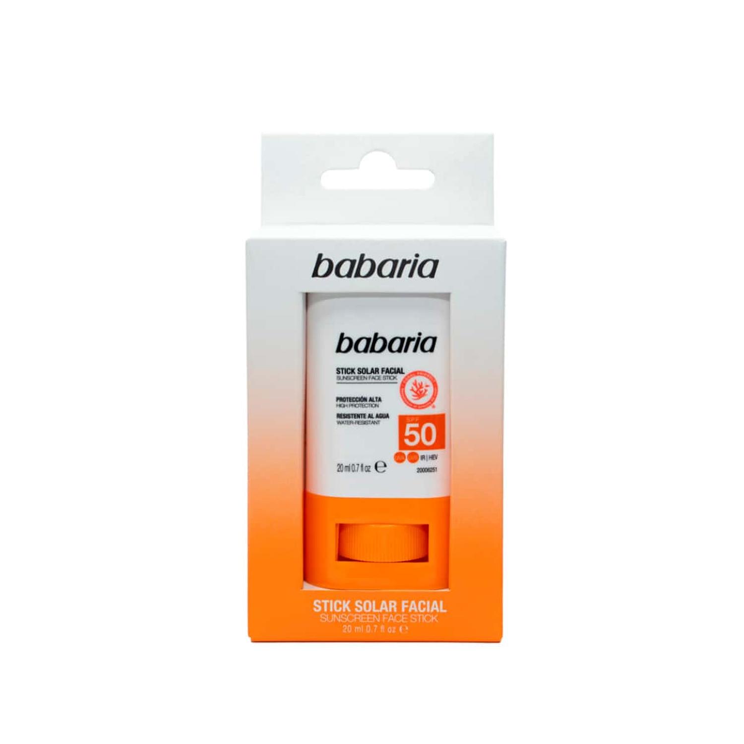 STICK SOLAR FACIAL BABARIA +50 SPF ALOE VERA - 1