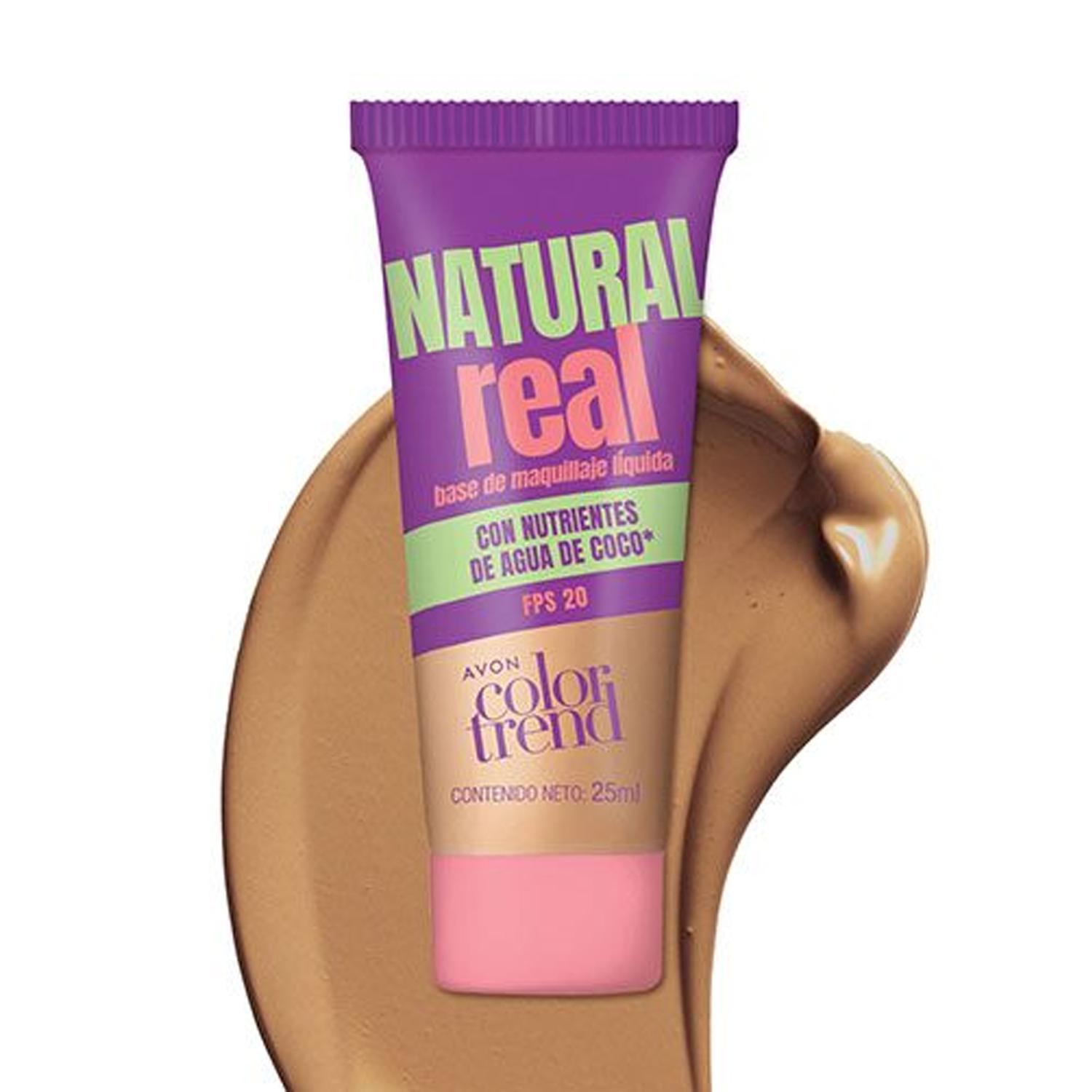 BASE LIQUIDA NATURAL REAL FPS 20 MEDIO AVON - 1