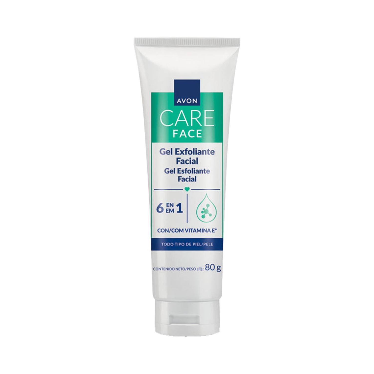 AVON CARE GEL EXFOLIANTE FACIAL CON VITAMINA E 6 EN 1 - 1