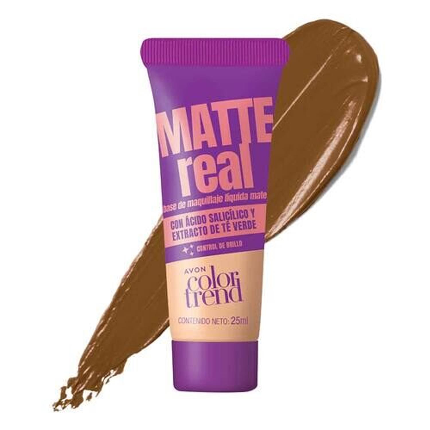 BASE LÍQUIDA OSCURO MATTE REAL AVON - 1