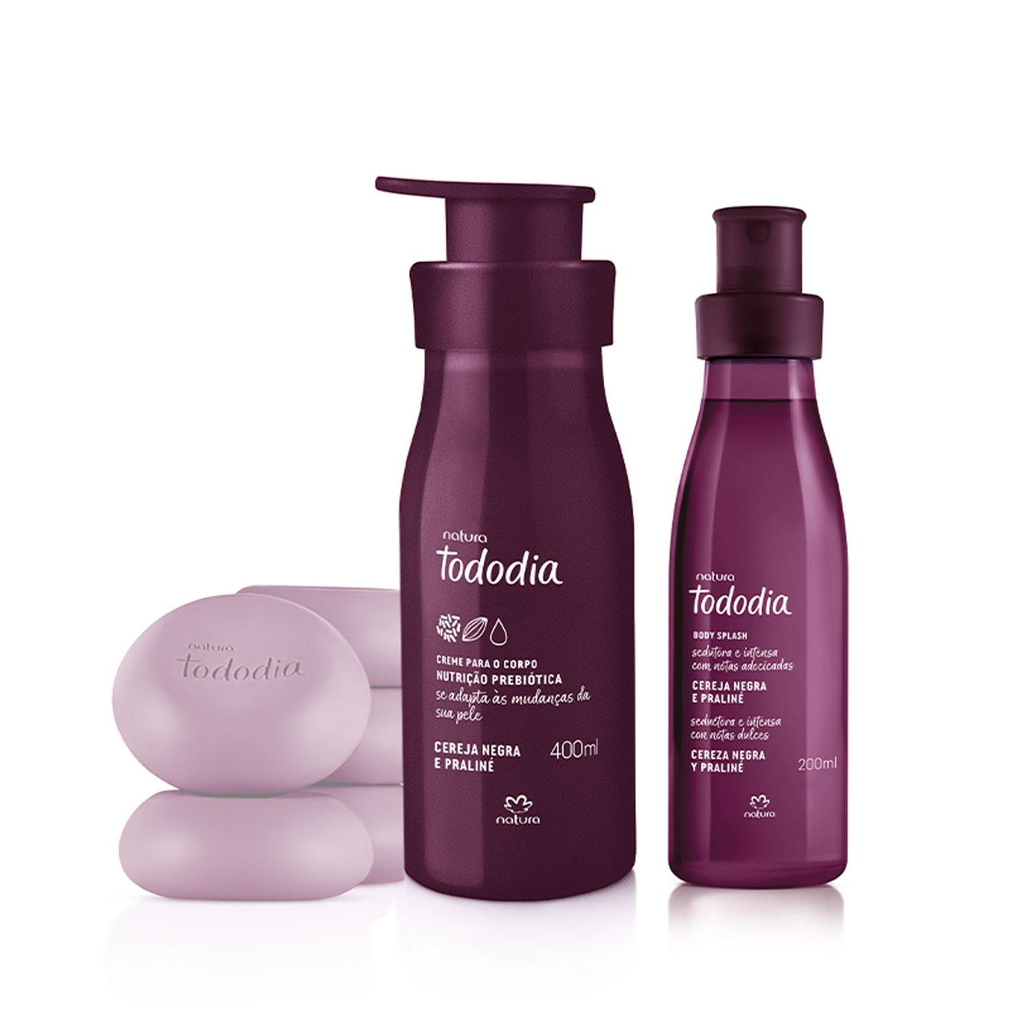 KIT TODODIA CEREZA NEGRA Y ALMENDRAS DULCES CREMA SPRAY Y JABONES - 1