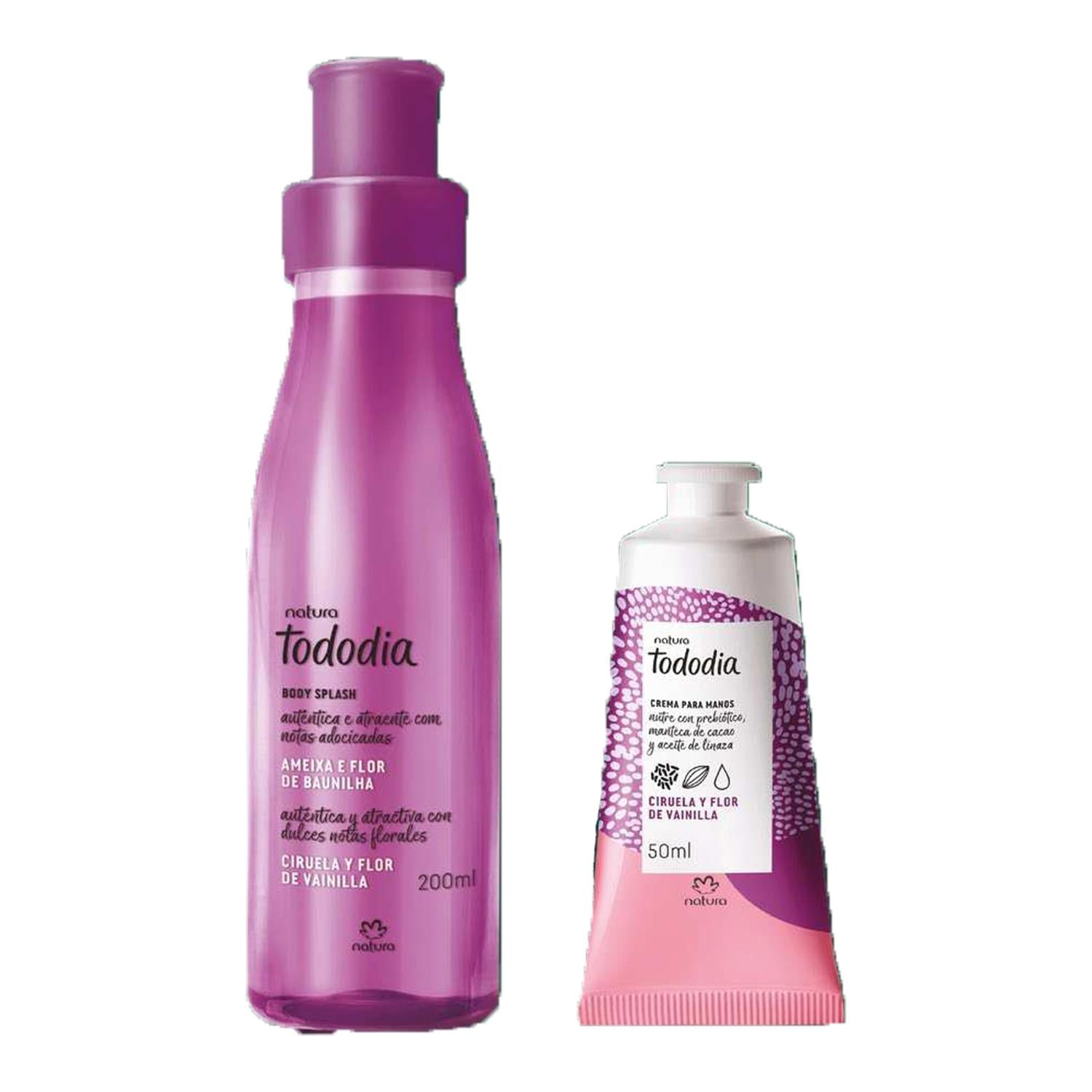 TODODIA CIRUELA Y FLOR DE VAINILLA SPRAY CORPORAL CON CREMA DE MANOS - 1