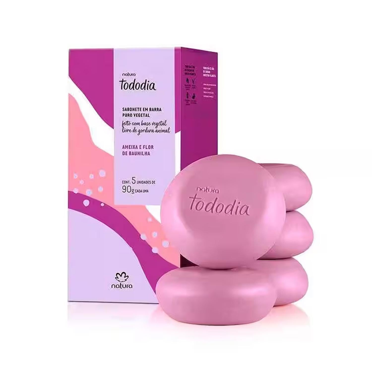 TODODIA CIRUELA Y FLOR DE VAINILLA JABONES EN BARRA X5 - 1