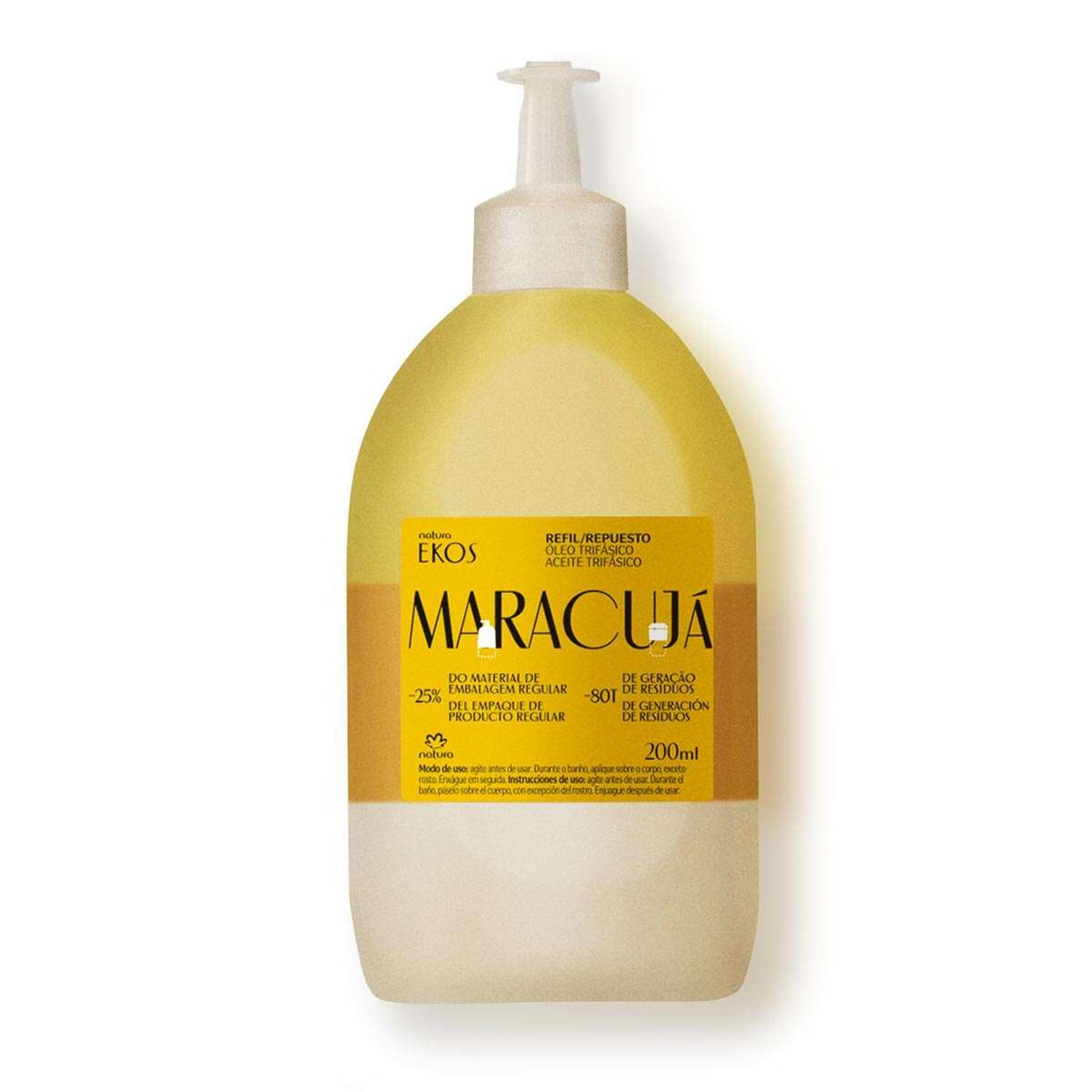 EKOS MARACUYÁ REPUESTO ACEITE TRIFÁSICO CORPORAL 200ML - 1