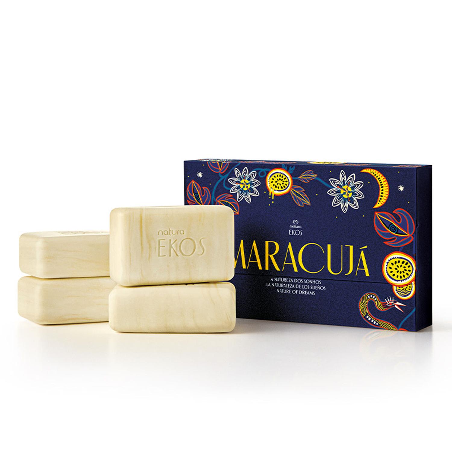 EKOS JABONES MARACUYÁ NATURALEZA DE LOS SUEÑOS CAJA X4 UND 100G - 1