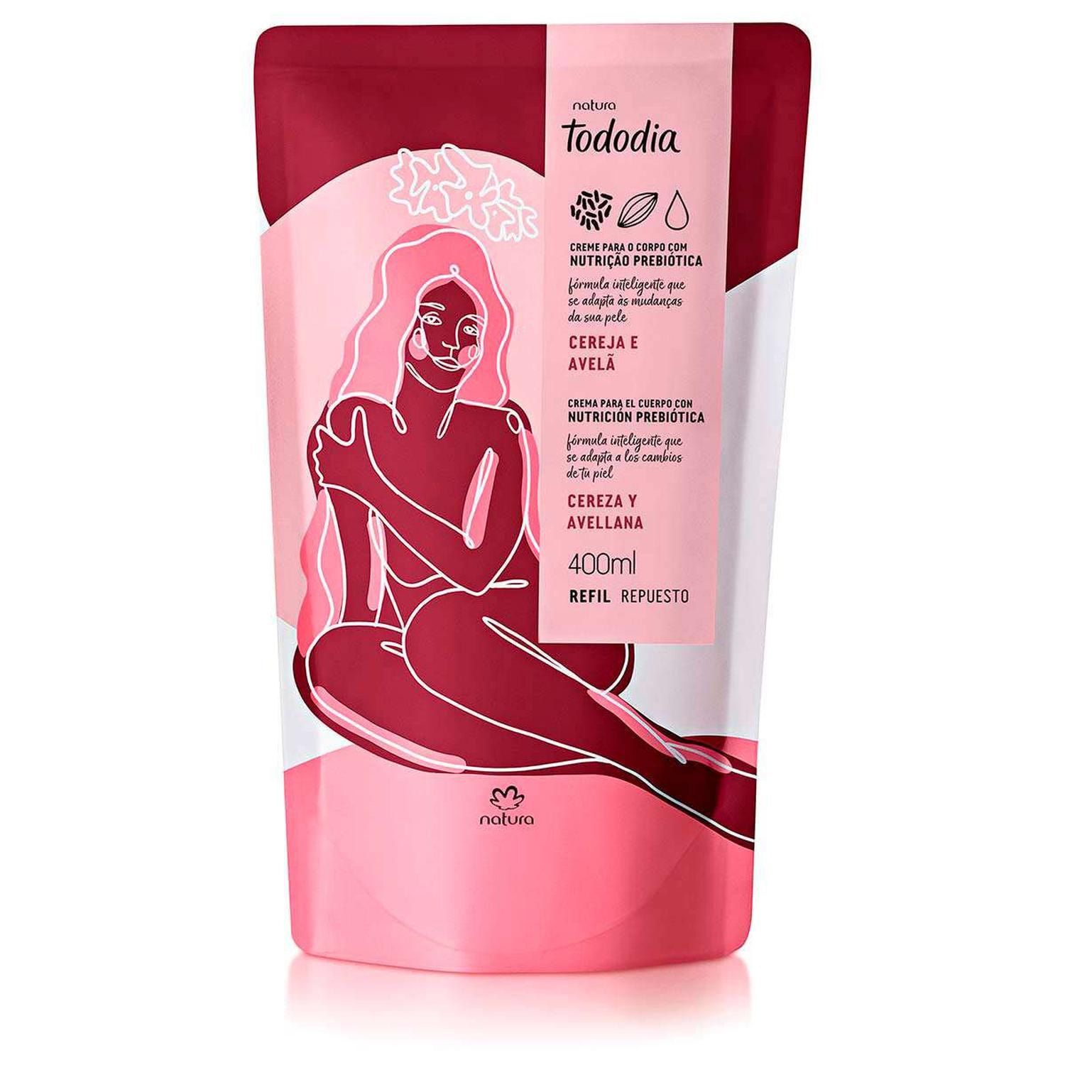 TODODIA CEREZA Y AVELLANA REPUESTO CREMA NUTRITIVA PARA EL CUERPO 400ML - 1