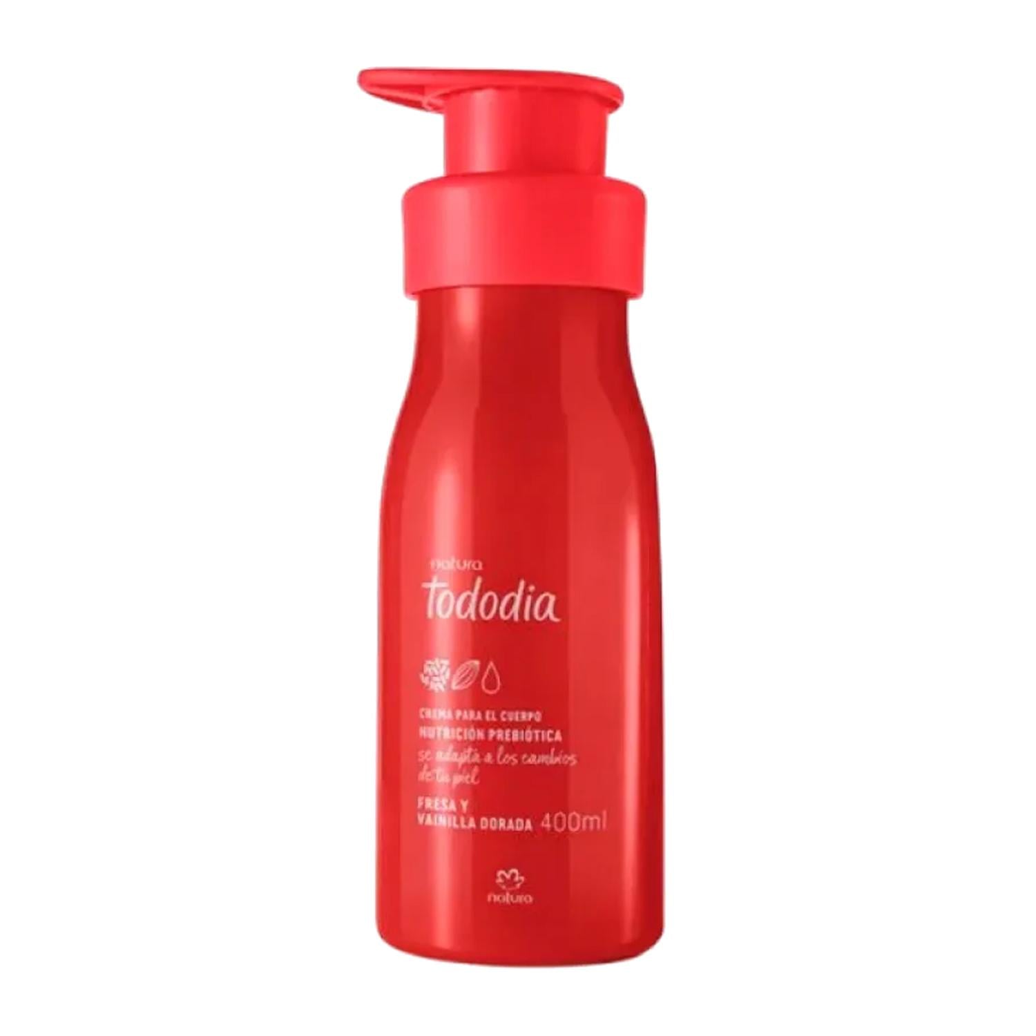 TODODIA FRESA Y VAINILLA DORADA HIDRATANTE CORPORAL 400ML - 1