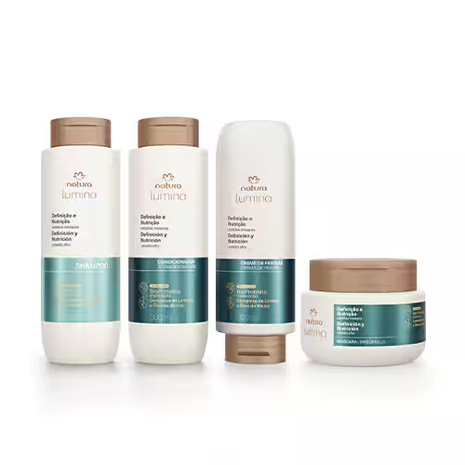 KIT X4 LUMINA AFRO DEFINICIÓN Y NUTRICIÓN SH+ACC+TRAT+MASC - 1