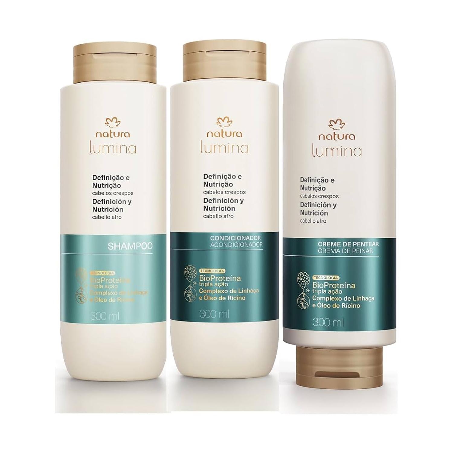 KIT X3 LUMINA AFRO DEFINICIÓN Y NUTRICIÓN SH+ACC+CREMA - 1