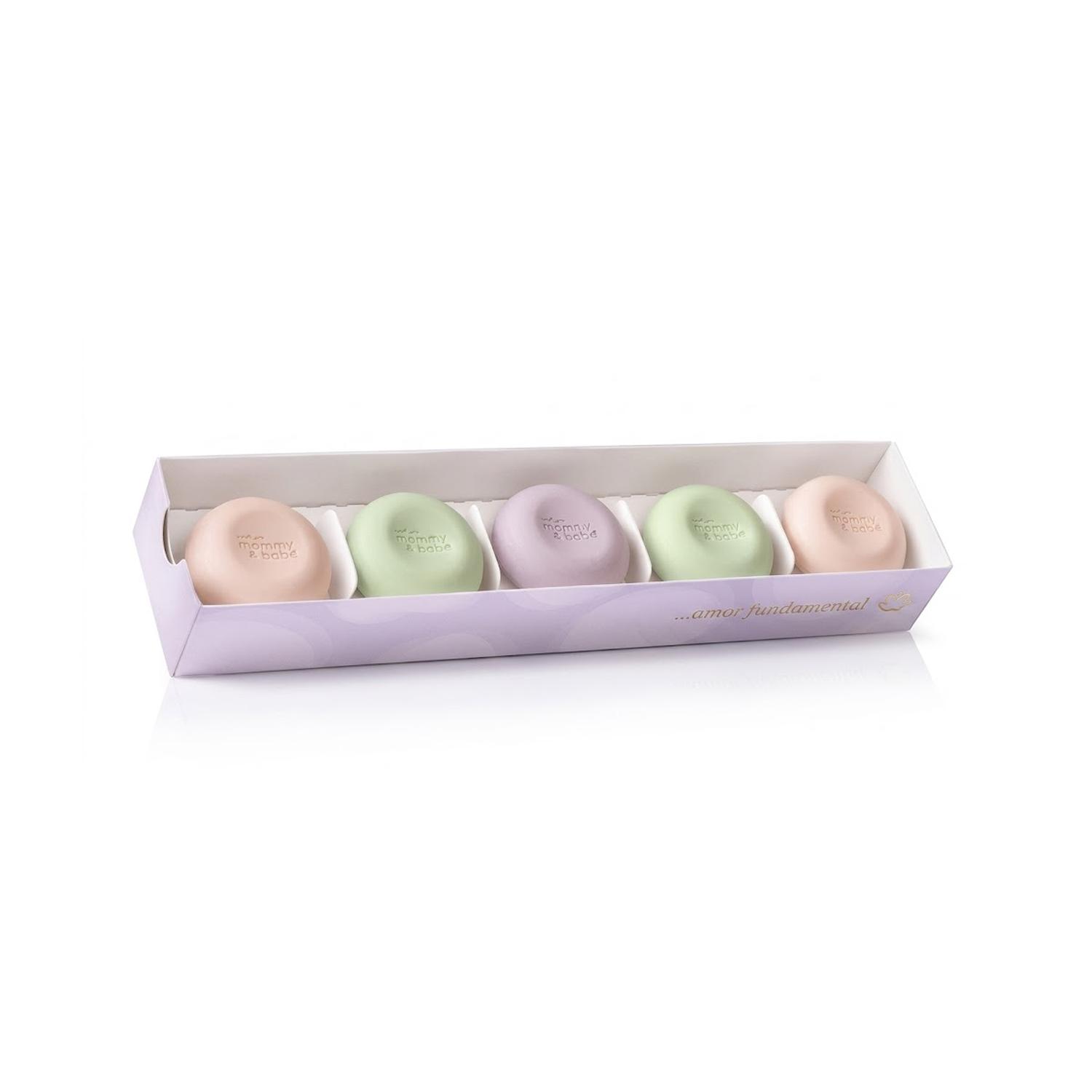 CAJA DE MINI JABONES EN BARRA 5X25G MAMA Y BEBE - 1