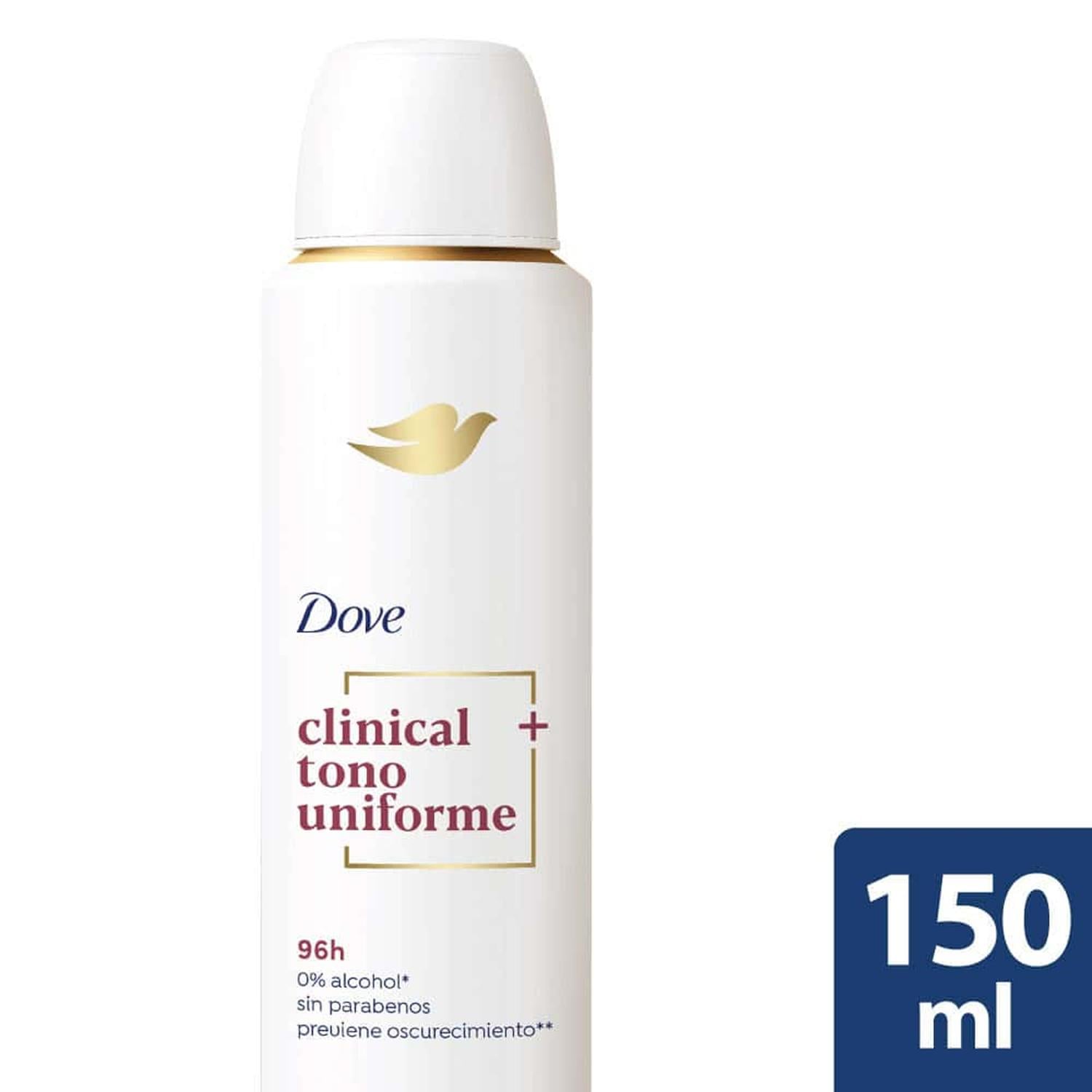 ANTITRANSPIRANTE EN AEROSOL DOVE CLINICAL TONO UNIFORME 150ML - 1