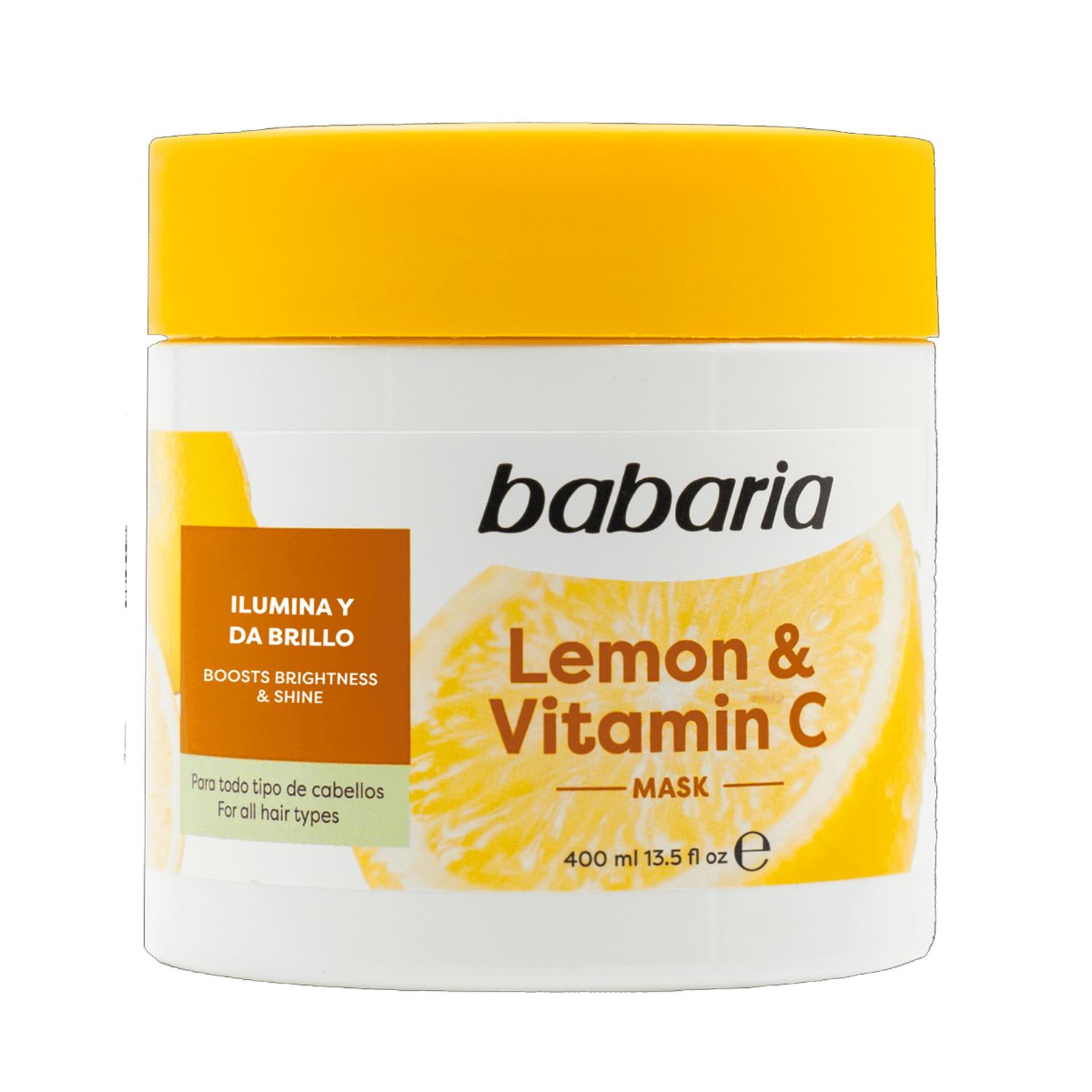 MASCARILLA CAPILAR LIMÓN Y VITAMINA C 400ML BABARIA - 1