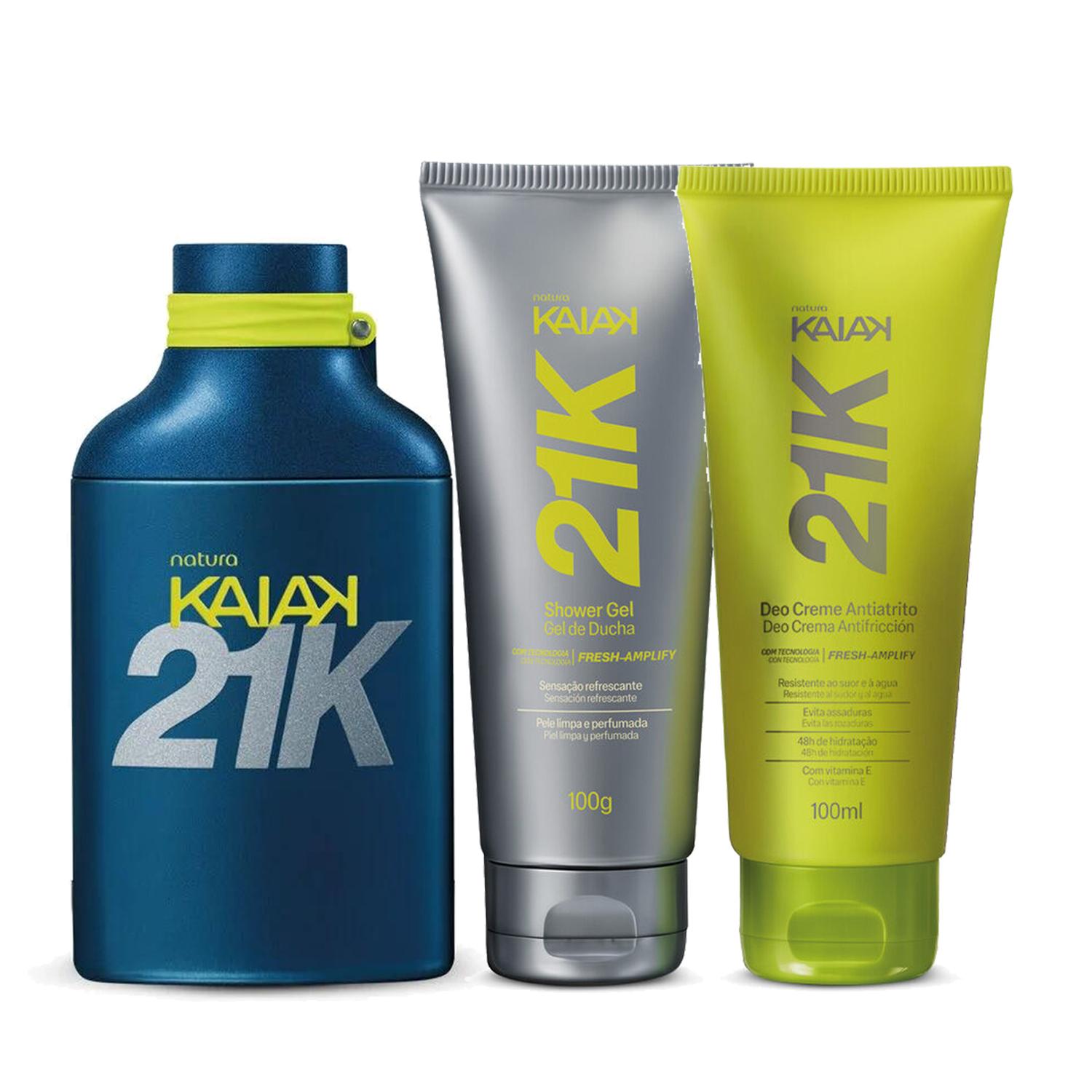 KAIAK 21K FRAGANCIA DE HOMBRE CON SHOWER GEL Y CREMA ANTIFRICCION - 1