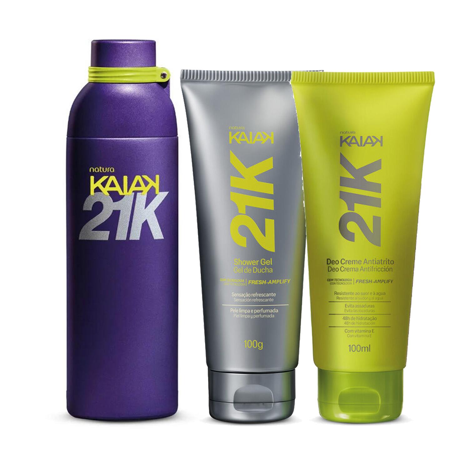 KAIAK 21K FRAGANCIA DE MUJER CON SHOWER GEL Y CREMA ANTIFRICCION - 1