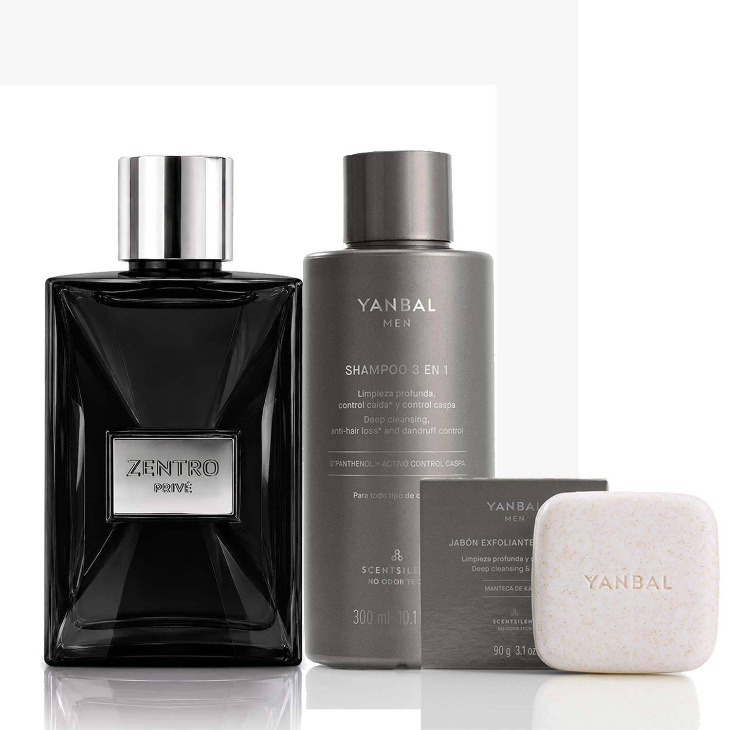 ZENTRO PRIVÉ PERFUME DE HOMBRE CON SHAMPOO Y JABON - 1