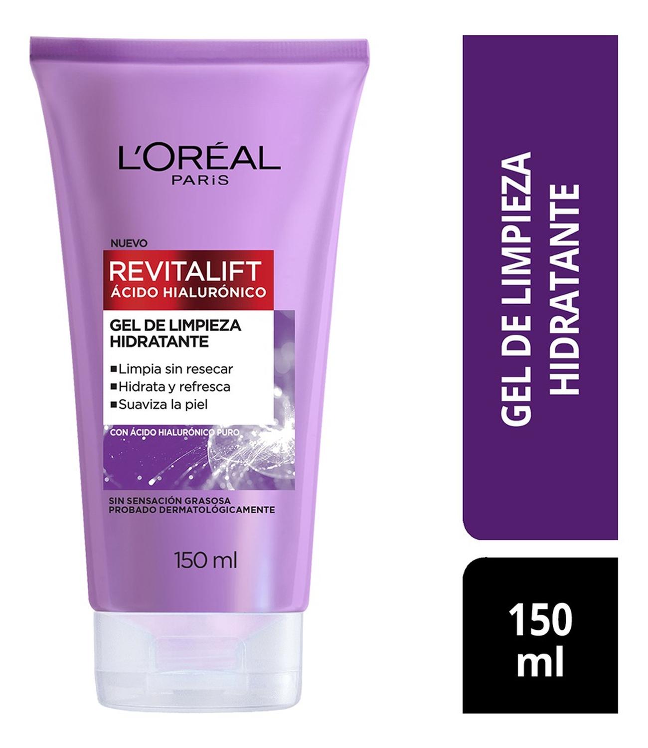 GEL DE LIMPIEZA HIDRATANTE ÁCIDO HIALURÓNICO LOREAL PARIS - 2