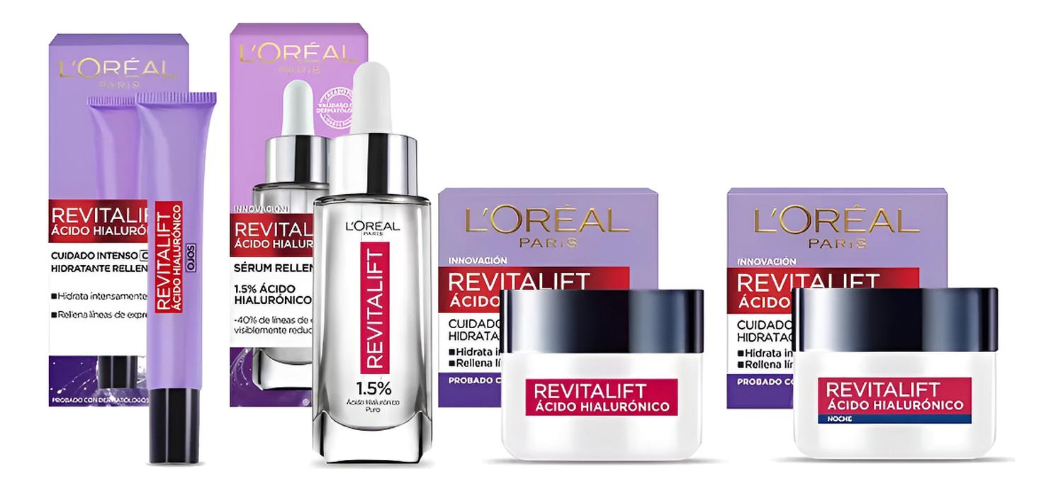 KIT L'ORÉAL PARIS SERUM + CONTORNO OJOS + DÍA + NOCHE - 1