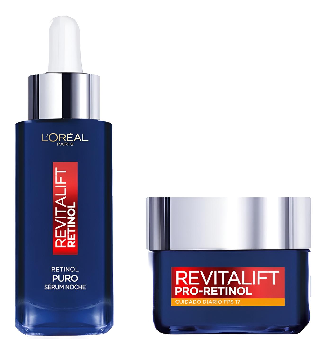 DUO REVITALIFT RETINOL CREMA DÍA + SERUM NOCHE - 1