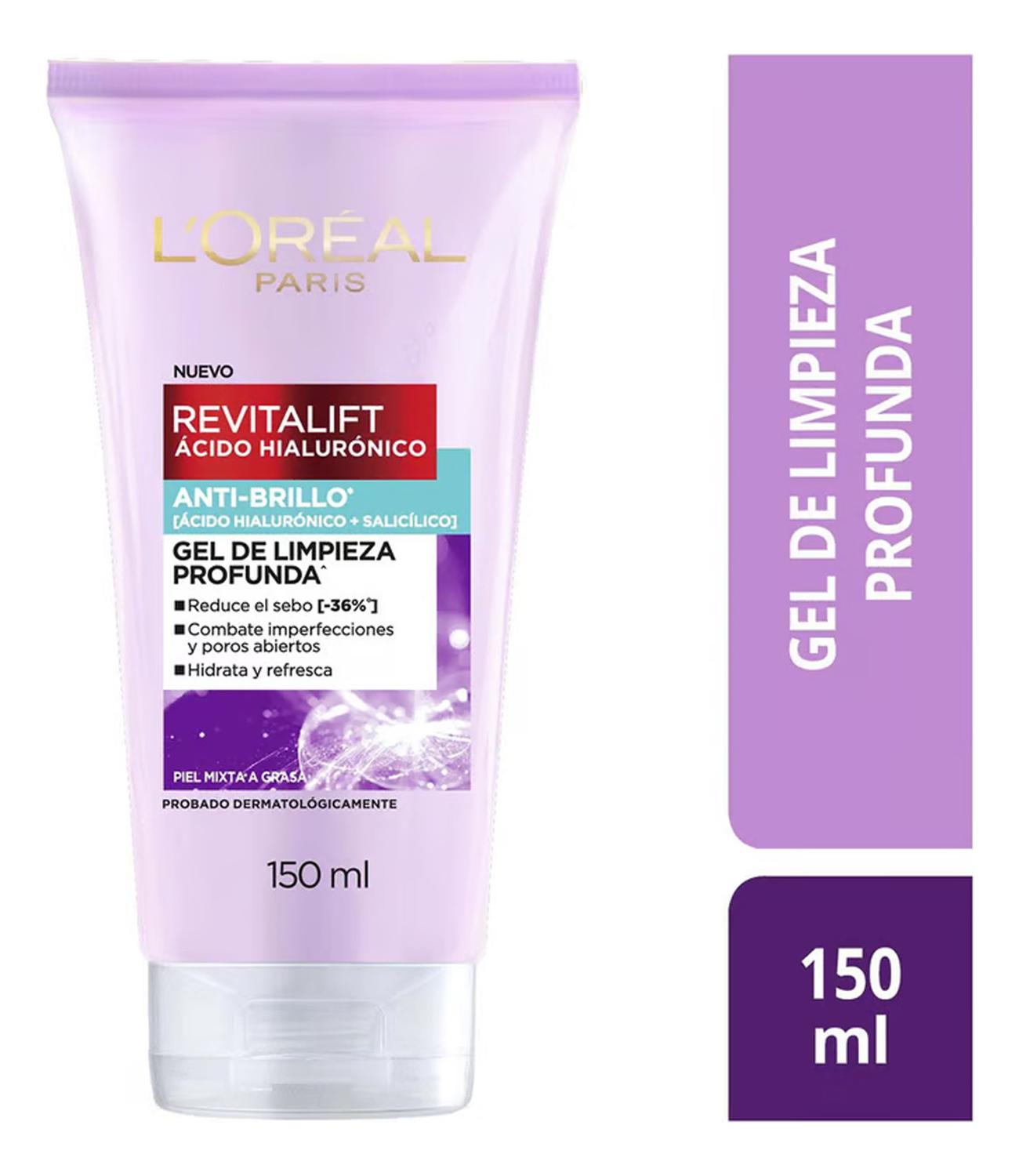GEL DE LIMPIEZA PROFUNDA ÁCIDO HIALURÓNICO 150ML L'OREAL - 2